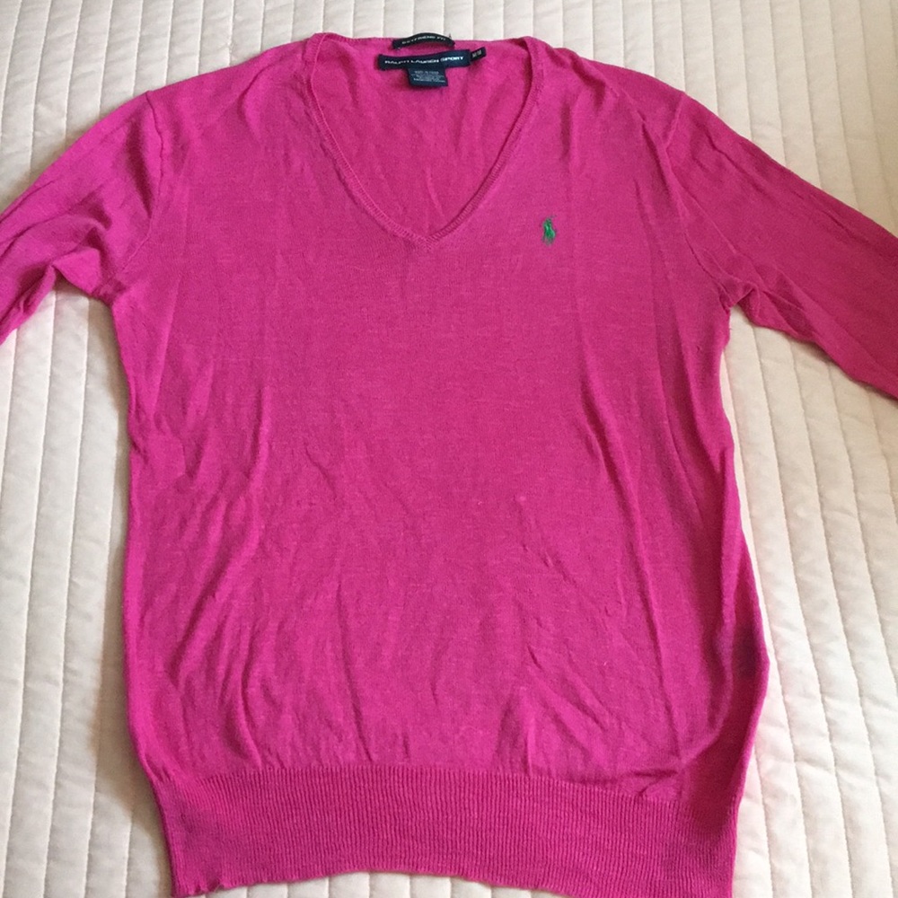 Pink Ralph Lauren Pullover Sweater